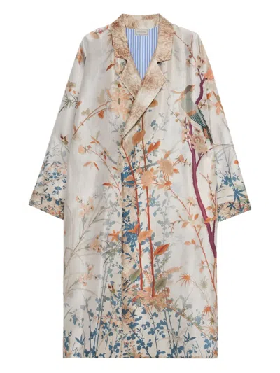 Pierre-louis Mascia Enekam Double-breasted Coat In Neutral