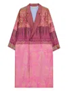 Pierre-louis Mascia Enekam Paisley-print Double-breasted Coat In Neutral