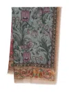 Pierre-louis Mascia Pierre Louis Mascia Printed Cashmere Scarf In Gray
