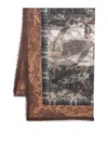 Pierre-louis Mascia Euclide Floral-print Cashmere Scarf In Multicolor