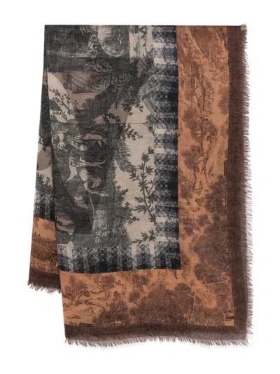 Pierre-louis Mascia Euclide Scarf In Brown