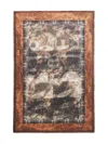 Pierre-louis Mascia Euclides Landscape-print Border Scarf In Brown