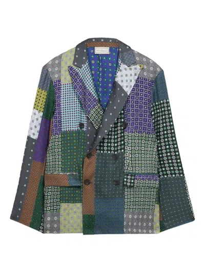 Pierre-louis Mascia Fancy Double-breasted Blazer In Multi