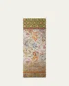 Pierre-louis Mascia Fancy Multi-patterned Silk Twill Scarf