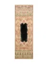 Pierre-louis Mascia Fanory Embroidered Fur-panel Scarf In Neutral