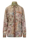 Pierre-louis Mascia Tapestry Style Shirt In Neutral