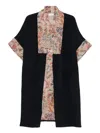 Pierre-louis Mascia Floral-panel Coat In Multi