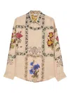 Pierre-louis Mascia Floral-panel Shirt In Neutral