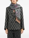 Pierre-louis Mascia Floral-pattern Fringed-edges Scarf In Multi