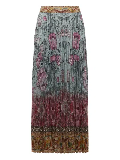 Pierre-louis Mascia Floral-pattern Maxi Skirt In Multi