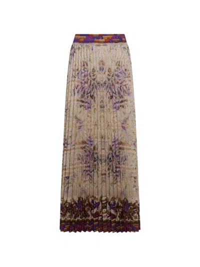 Pierre-louis Mascia Floral-pattern Midi Skirt In Multi