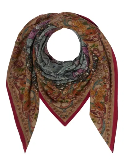 Pierre-louis Mascia Floral-pattern Scarf In Multi