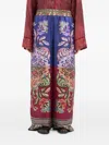 Pierre-louis Mascia Floral-patterned Silk Trousers In Multi