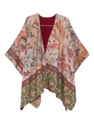 Pierre-louis Mascia Floral-patterned Wool Cape