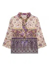Pierre-louis Mascia Floral-print Blouse In Animal Print