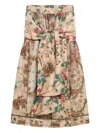 Pierre-louis Mascia Floral-print Bow-detail Skirt In Multi