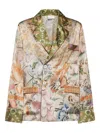 Pierre-louis Mascia Floral-print Double-breasted Jacket In Multi