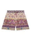 Pierre-louis Mascia Floral-print Drawstring Shorts In Multi