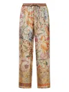 Pierre-louis Mascia Floral-print Drawstring-waist Trousers In Multi