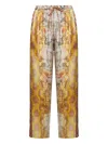 Pierre-louis Mascia Floral-print Drawstring-waist Trousers In Multi