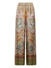 Pierre-louis Mascia Floral-print Elastic-waistband Trousers In Multi