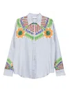 Pierre-louis Mascia Floral-print Long-sleeve Shirt In Multi