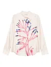 Pierre-louis Mascia Floral-print Long-sleeve Shirt In Neutral