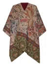 Pierre-louis Mascia Floral-print Poncho In Multi