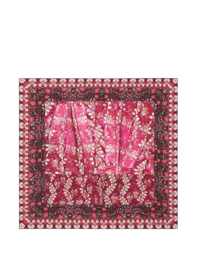 Pierre-louis Mascia Floral-print Scarf In Red