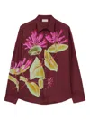 Pierre-louis Mascia Floral-print Shirt In Brown