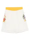 Pierre-louis Mascia Floral-print Shorts In Neutrals