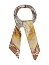 Pierre-louis Mascia Floral-print Silk Scarf In Yellow