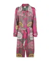 Pierre-louis Mascia Double Print Coat Clothing In Pink