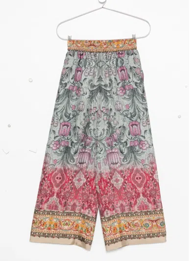PIERRE-LOUIS MASCIA FLORAL-PRINT SILK TROUSERS