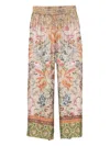 Pierre-louis Mascia Floral-print Silk Trousers In Multi