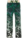 Pierre-louis Mascia Floral-print Straight Trousers In Blue
