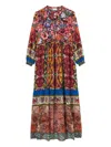 Pierre-louis Mascia Floral-print Tiered Maxi Dress In Multi
