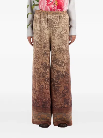 Pierre-louis Mascia Floral-print Trousers In Multi
