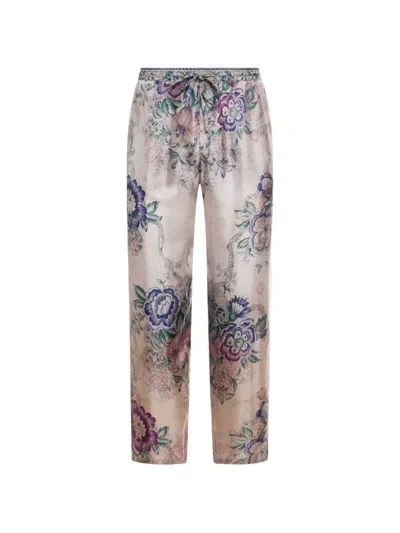 Pierre-louis Mascia Floral-print Trousers In Multi