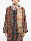 Pierre-louis Mascia Floral-tapestry Fringe Scarf In Neutral
