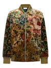 Pierre-louis Mascia Pierre Louis Mascia Printed Silk Blend Bomber Jacket In Multi