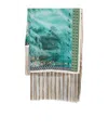 Pierre-louis Mascia Multi-color Patterned Silk Shawl In Blue