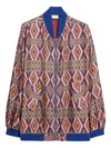 Pierre-louis Mascia Geometric-pattern Bomber Jacket In Multi