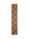Pierre-louis Mascia Geometric-pattern Fringed-edges Scarf In Brown