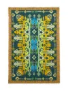 Pierre-louis Mascia Geometric-pattern Fringed Scarf In Blue
