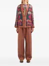 Pierre-louis Mascia Geometric-pattern Jacket In Blue