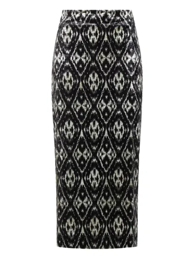 PIERRE-LOUIS MASCIA GEOMETRIC-PATTERN MAXI SKIRT