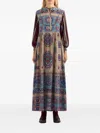 Pierre-louis Mascia Geometric-pattern Midi Dress In Neutral