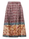 Pierre-louis Mascia Geometric-pattern Midi Skirt In Multi