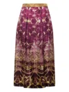 Pierre-louis Mascia Geometric-pattern Midi Skirt In Multi